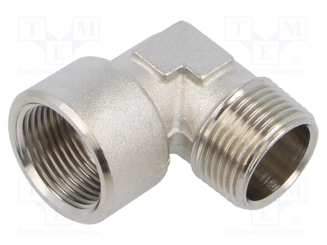 Accessories: threaded fitting; nickel plated brass; max.10bar