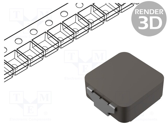 Inductor: wire; SMD; 33uH; Ioper: 3.7A; 119.7mΩ; ±20%; Isat: 5A