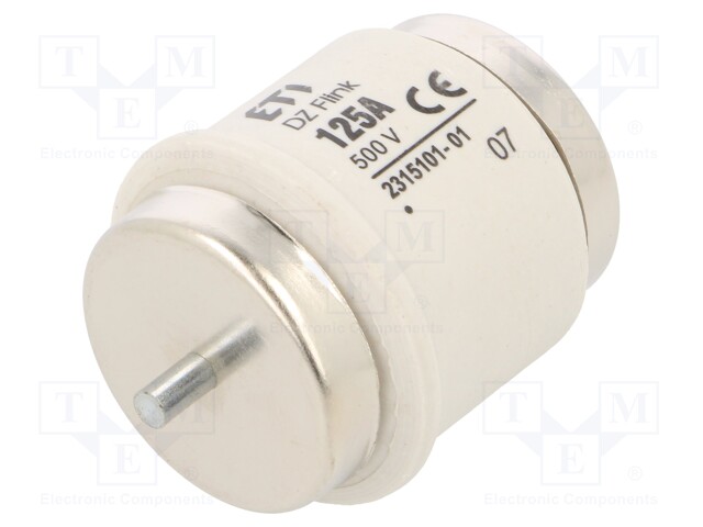 Fuse: fuse; quick blow; 125A; 500VAC; 500VDC; ceramic; DV; D