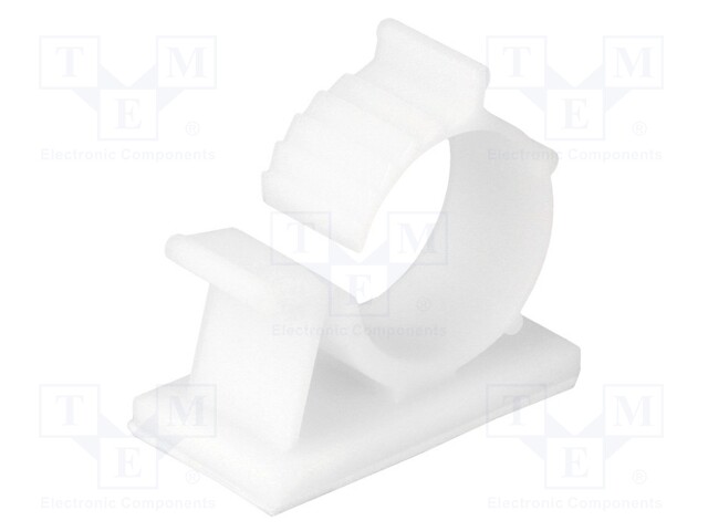 Self-adhesive cable holder; 14.7÷19.1mm; polyamide; natural