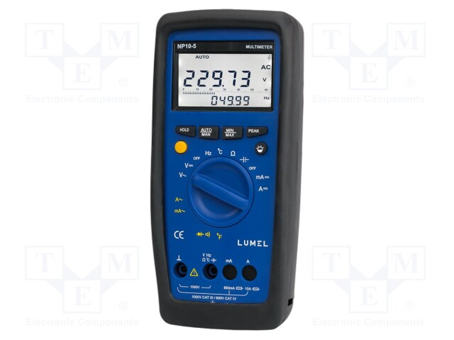 Digital multimeter; LED,bargraph; 2,8x/s; I DC: 66m÷10A