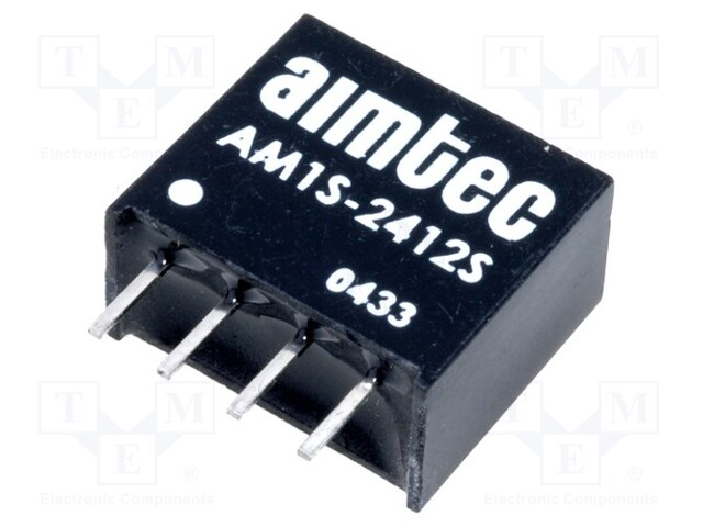 Converter: DC/DC; 1W; Uin: 21.6÷26.4V; 12VDC; Iout: 83mA; SIP4; 1.8g