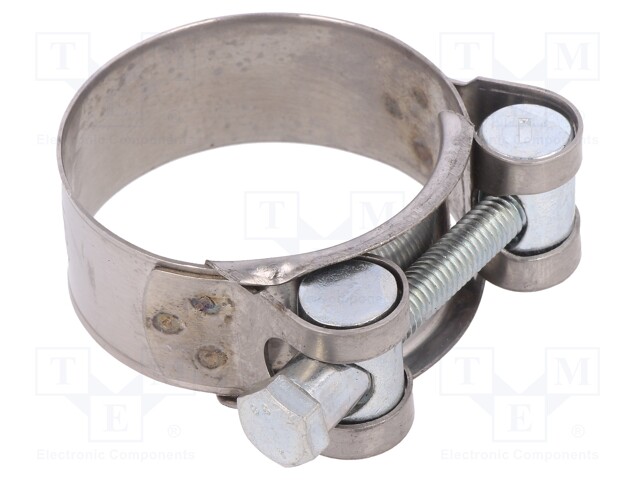 T-bolt clamp; W: 20mm; Clamping: 10÷43mm; chrome steel AISI 430