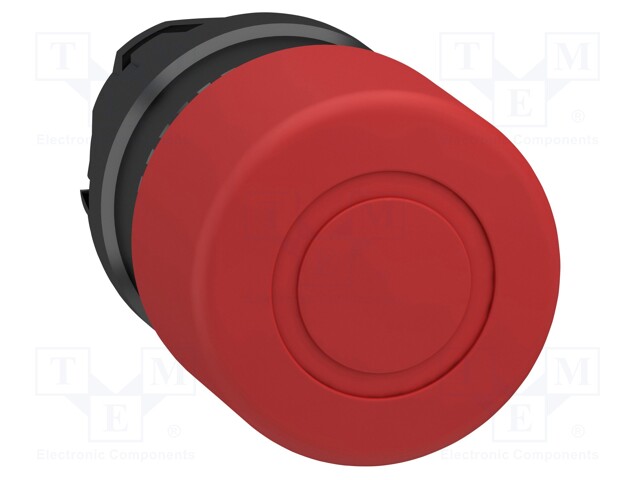 Switch: emergency stop; Stabl.pos: 2; 22mm; red; Illumin: none; IP66