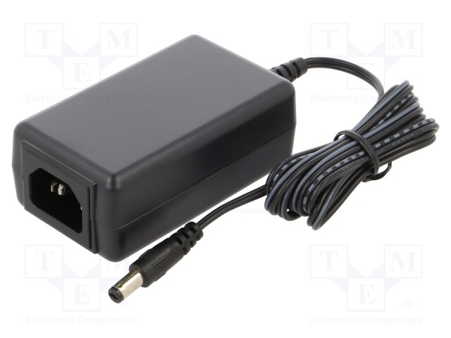 Power supply: switched-mode; 9VDC; 1.66A; Out: 5,5/2,1; 15W; 84%