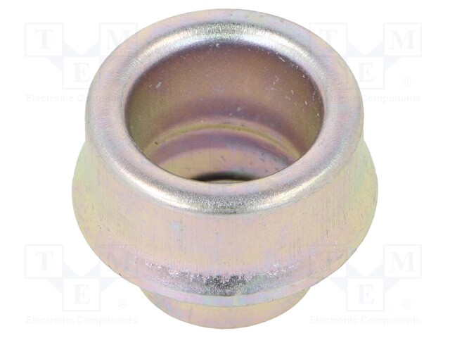 Straight terminal connector; 3/8"; steel; Plating: zinc