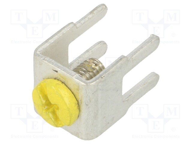 Terminal: screw terminal; THT,screw terminal; yellow; 7.5x5mm