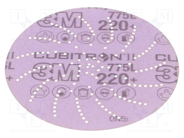 Wheel; 125mm; Granularity: 220; with holes; CUBITRON II