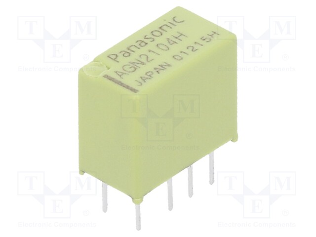 Relay: electromagnetic; DPDT; Ucoil: 4.5VDC; 0.3A/125VAC; 1A/30VDC