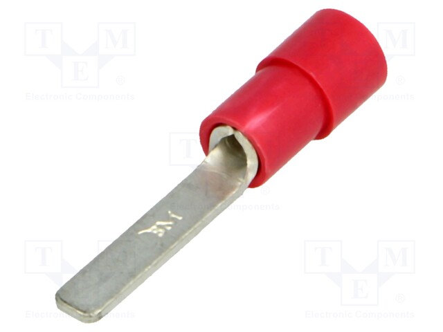 Blade terminal; 3mm; 0.25÷1.5mm2; crimped; for cable; insulated