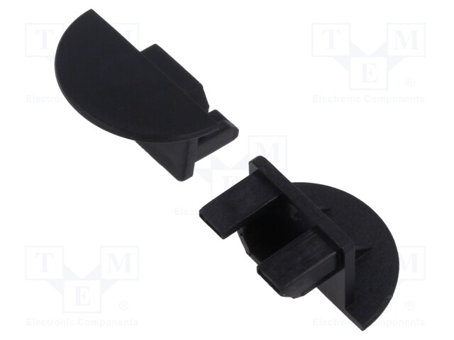 Cap for LED profiles; black; PDS-NK