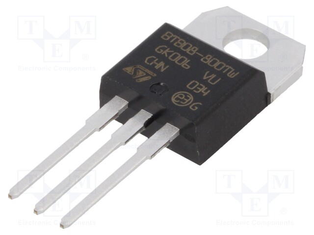 Triac; 800V; 8A; Igt: 5mA; TO220AB; tube; Features: logic level