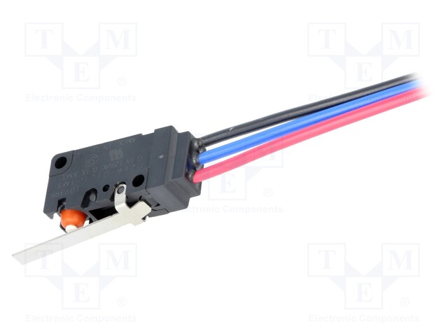 Microswitch SNAP ACTION; with lever; SPDT; 0.1A/125VAC; ON-(ON)