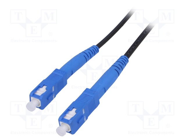 Fiber patch cord; both sides,SC/UPC; 50m; LSZH; black
