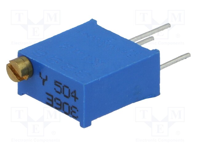 Potentiometer: mounting; multiturn; 500kΩ; 500mW; THT; ±10%; linear