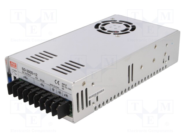 Converter: DC/DC; 330W; Uin: 72÷144V; Uout: 12VDC; Iout: 27.5A; 1100g