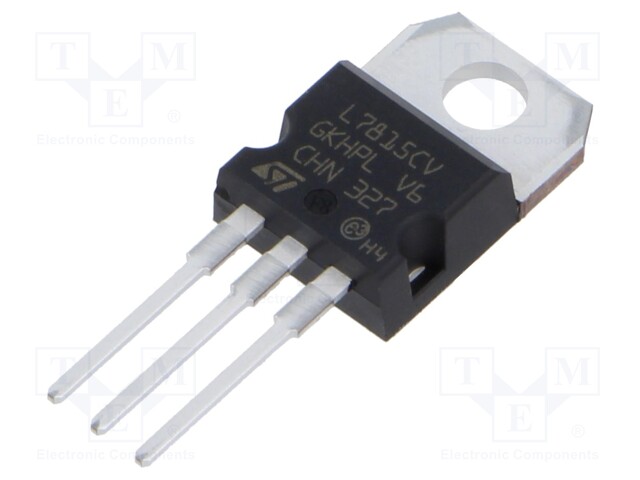 IC: voltage regulator; linear,fixed; 15V; 1.5A; TO220; THT