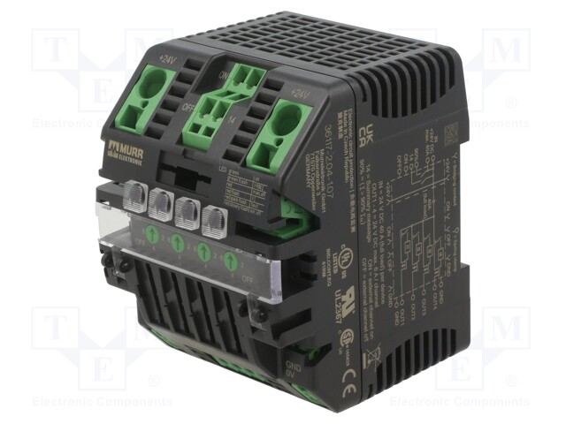 Module: power module; 24VDC; 24VDC; 24VDC; 24VDC; 6A; 18÷30VDC; DIN