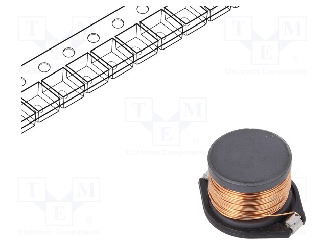 Inductor: ferrite; SMD; 4.7mH; 650mA; 5.2Ω; 18.7x15.2x12mm; ±20%