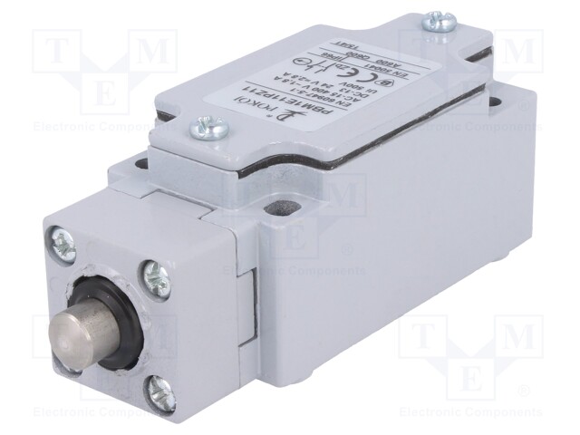 Limit switch; pin plunger Ø10mm; NO + NC; 10A; max.240VAC; PG13,5
