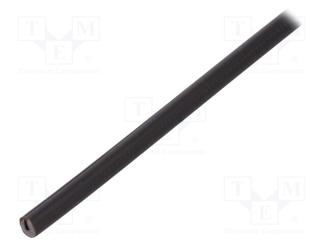 Hole and edge shield; PVC; L: 75m; black; -65÷105°C; flexible