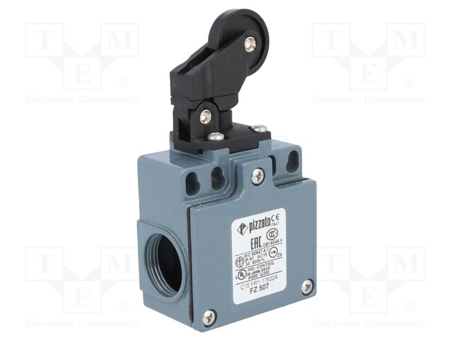Limit switch; plastic roller Ø22mm; NO + NC; 10A; max.500VAC