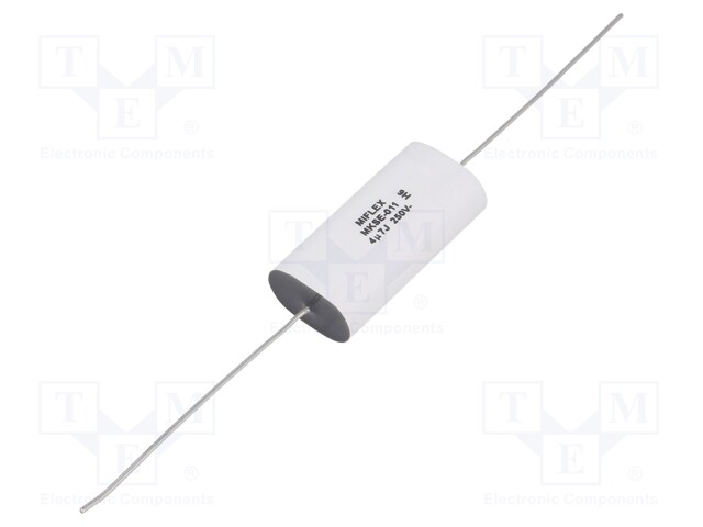 Capacitor: polyester; 4.7uF; 250VDC; ±5%; 12x19x39.5mm; -55÷100°C