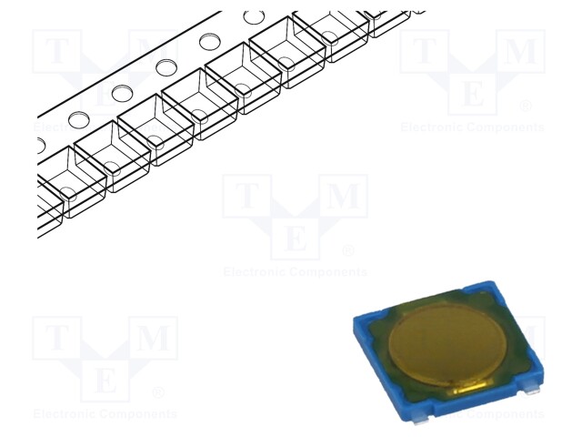 Microswitch TACT; SPST-NO; Pos: 2; 0.05A/12VDC; SMT; 2.6N; 0.55mm