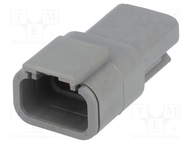 Connector: wire-wire; DTM; plug; male; PIN: 3; IP68; Locking: latch