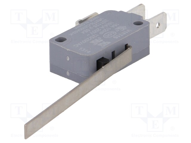 Microswitch SNAP ACTION; with lever; SPDT; 16A/250VAC; ON-(ON)