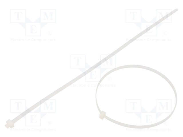 Cable tie; L: 279mm; W: 4.6mm; polyamide; 222N; natural; Ømax: 76mm