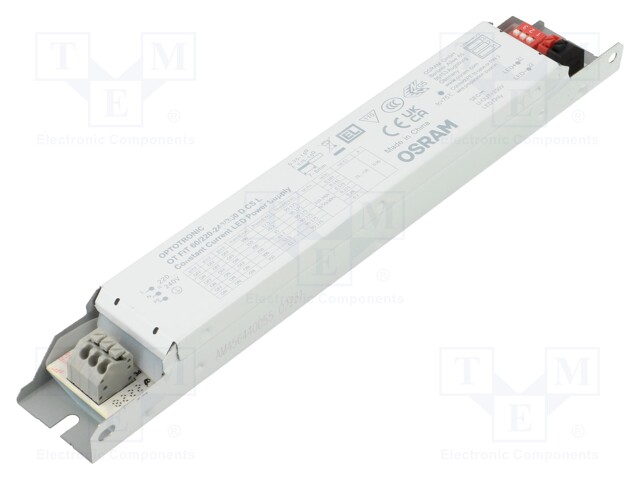 Power supply: switched-mode; LED; 61.2W; 90÷175VDC; 100÷350mA