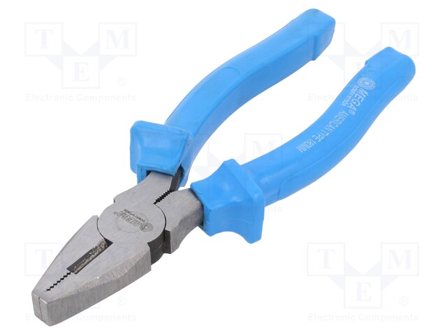 Pliers; for gripping and cutting,universal; PVC coated handles