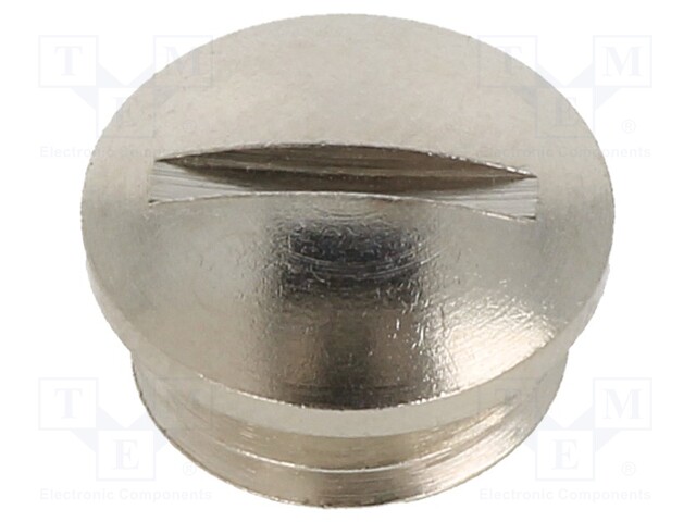 Stopper; M12; IP54; Mat: brass; Man.series: SKINDICHT® BL-M