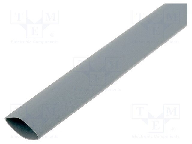 Heat shrink sleeve; 3: 1; 12mm; L: 200mm; grey; Pcs: 10