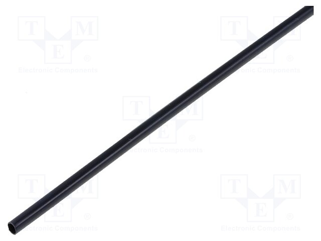 Heat shrink sleeve; 3.2mm; L: 1m; 2: 1; black; Temp: -55÷125°C