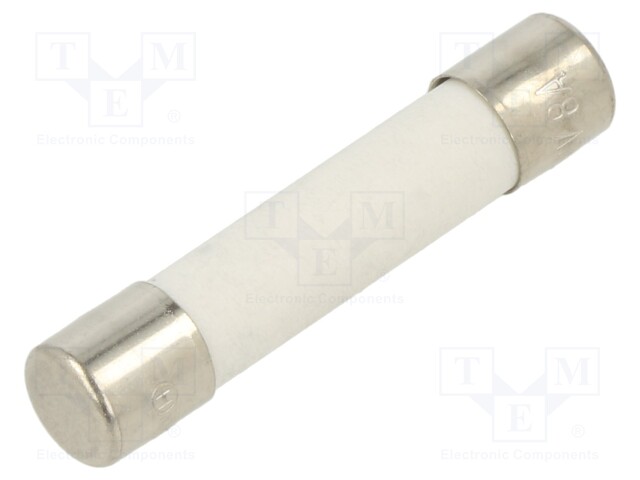 Fuse: fuse; 8A; 250VAC; ceramic; 6.3x32mm; brass; nickel plated