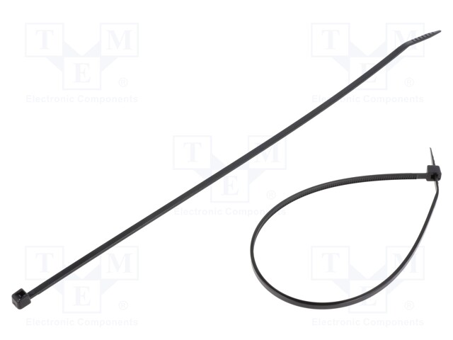 Cable tie; L: 203mm; W: 2.5mm; polyamide; 80N; black; Ømax: 51mm