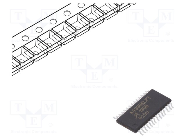 Driver; dead time,fault detection,charge pump; 1.4A; 0÷50V