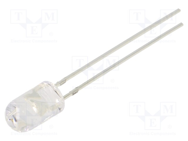 LED; 5mm; bluish green; 10000÷12000mcd; 30°; 20mA; 2.8÷3.6V; 108mW