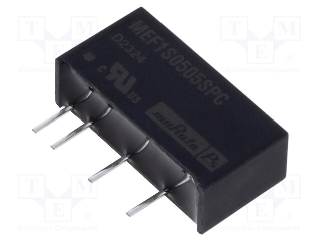 Isolated Board Mount DC/DC Converter, 1kV Isolation, ITE, 1 Output, 1 W, 5 V, 200 mA