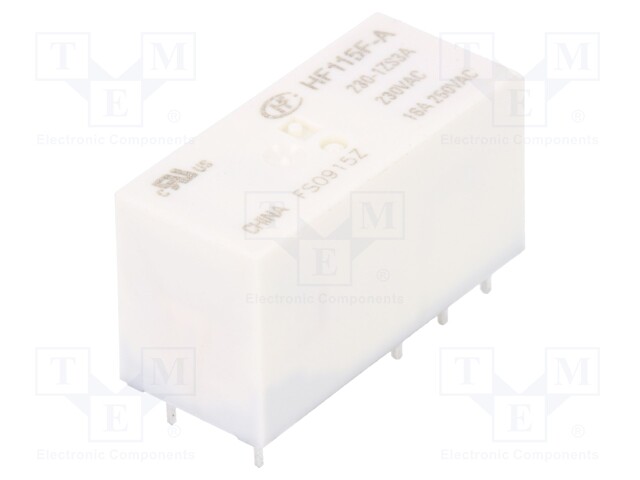 Relay: electromagnetic; SPDT; Ucoil: 230VAC; 16A/250VAC; 16A/24VDC