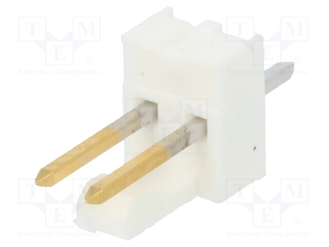 Socket; wire-board; male; KK 254; 2.54mm; PIN: 2; THT; 4A; Layout: 1x2