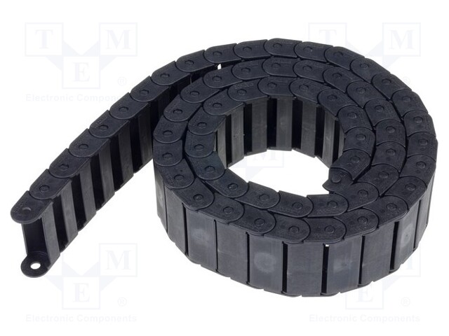 Cable chain; Series: Light; Bend.rad: 40mm; L: 1003mm; Colour: black