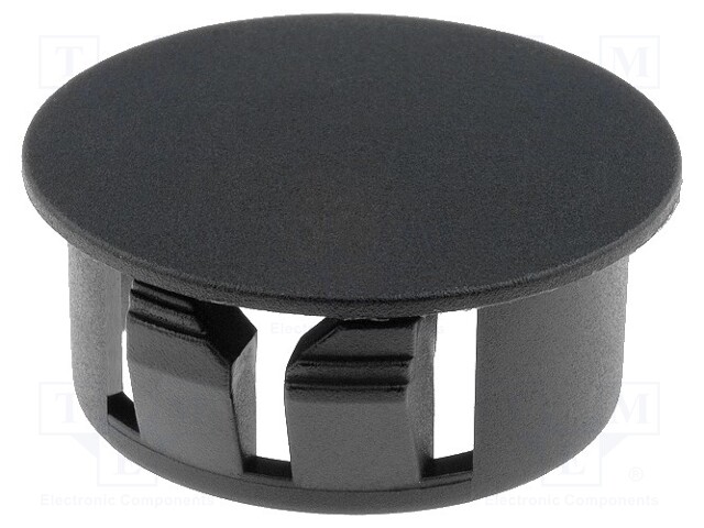 Stopper; polyamide; Wall thick: 3.3mm; Øhole: 28mm; H: 13.1mm; black