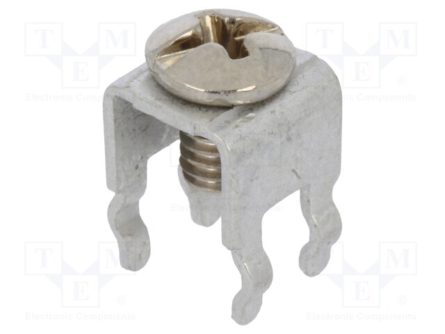 Terminal: screw terminal; THT,screw terminal; silver; 7x5mm