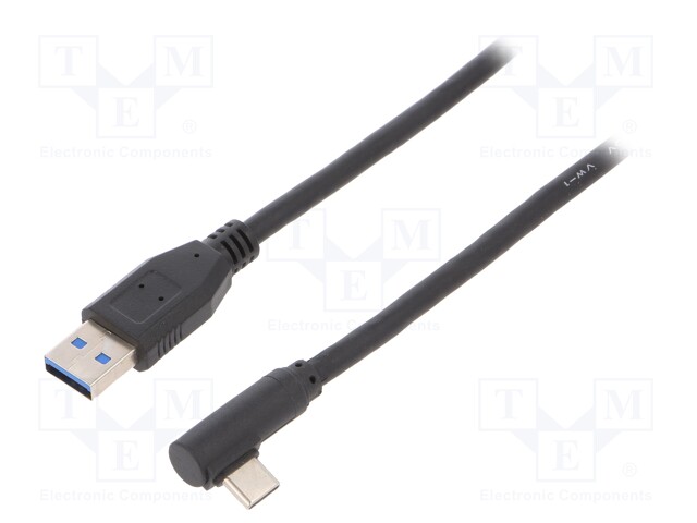 Cable; USB 1.1,USB 2.0,USB 3.0; USB A plug,USB C angled plug