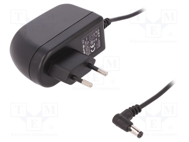 Power supply: switched-mode; 12VDC; 1.5A; Out: 5,5/2,5; 18W; 0÷40°C