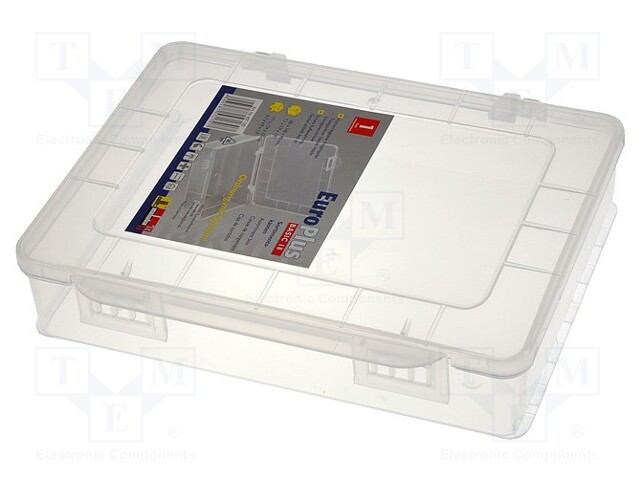 Container: box; 180x149x40mm; white; polypropylene