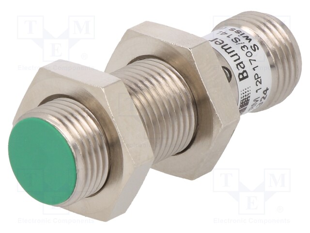 Sensor: inductive; Output conf: PNP / NO; 0÷4mm; 10÷30VDC; M12